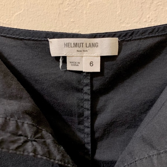 Helmut Lang Black Mini Slip Dress with Button Detailing - Size 6 (EUC) - Picture 4 of 6
